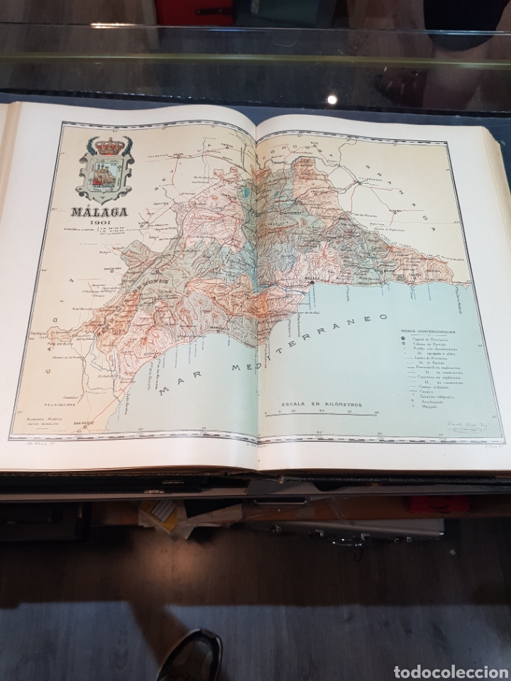 Mapas contempor&aacute;neos: Antiguo plano M&aacute;laga a&ntilde;o 1901 medidas 37 x 51