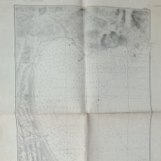 Mapas contemporáneos: MAPA COSTERO. PLANO DE LA BAHIA DE ALCUDA. ISLAS BALEARES. MAR MEDITERRANEO. 1893