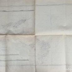 Mapas contemporáneos: MAPA COSTERO. PUNTA DE AMER HASTA MORRO DE LA VACA. ISLAS BALEARES. 1895.