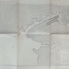 Mapas contemporáneos: MAPA COSTERO. PUERTO DE CIUDADELA. ISLAS BALEARES. MENORCA. MAR MEDITERRANEO 1896
