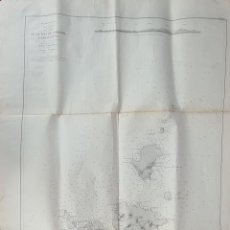 Mapas contemporáneos: MAPA COSTERO. PLANO DE LA ISLA DE CABRERA. ISLAS BALEARES. MAR MEDITERRANEO. 1893