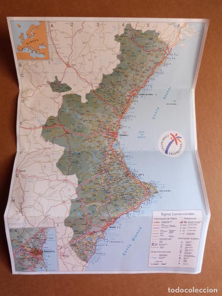 Zeitgen&ouml;ssische Karten: Mapa plano de la Comunidad Valenciana Valencia