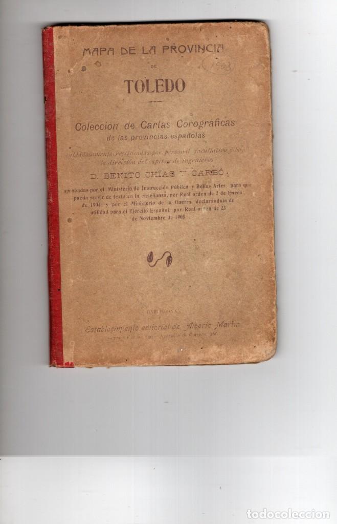 Mapas contempor&acirc;neos: Mapa de la provincia de Toledo 1902
