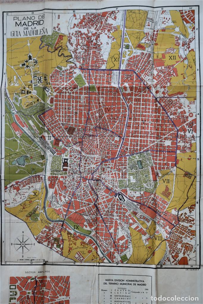 Zeitgen&ouml;ssische Karten: MAPA DE MADRID - FINCAS AUCA -