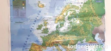 Mapas contempor&acirc;neos: mapa fisico politico de europa