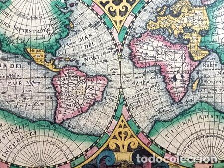 Mapas contempor&acirc;neos: mapa estilo antiguo typus orbis terrarum mapamundi