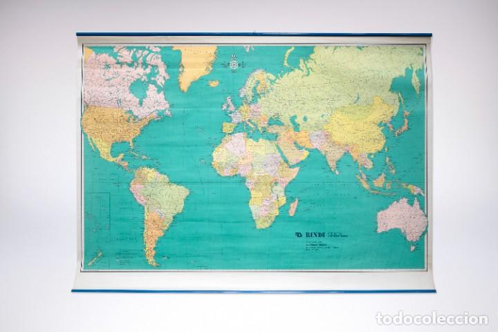 Contemporary maps: Mapa mundi de los a&ntilde;os 80