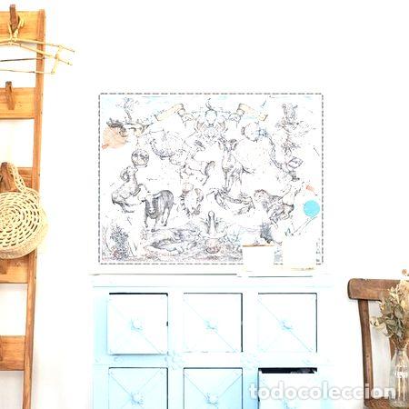 Mapas contempor&aacute;neos: mapa celestial horoscopo lamina para encuadrar mapoteca