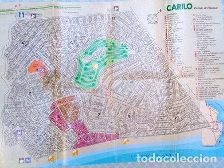 Mapas contempor&aacute;neos: mapa folleto turistico carilo invierno 2001 verano 2002