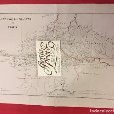 Mapas contemporáneos: ANTIGUO MAPA, TEATRO DE LA GUERRA EN ITALIA, LITOGRAFIA DE GONZALEZ