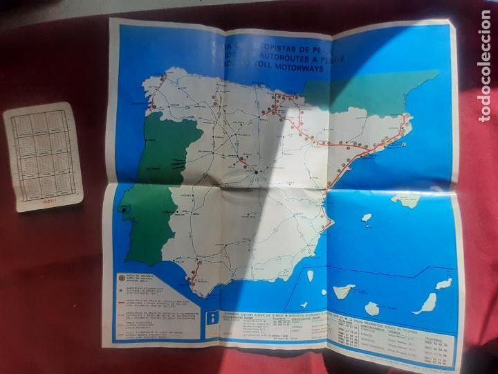 Mapas contempor&aacute;neos: Mapa de autopistas de peaje. 1983 - Foto 2
