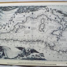 Mapas contemporáneos: REPRODUCCIÓN CARTA NÁUTICA DEL MEDITERRÁNEO DE V.CORONELLI
