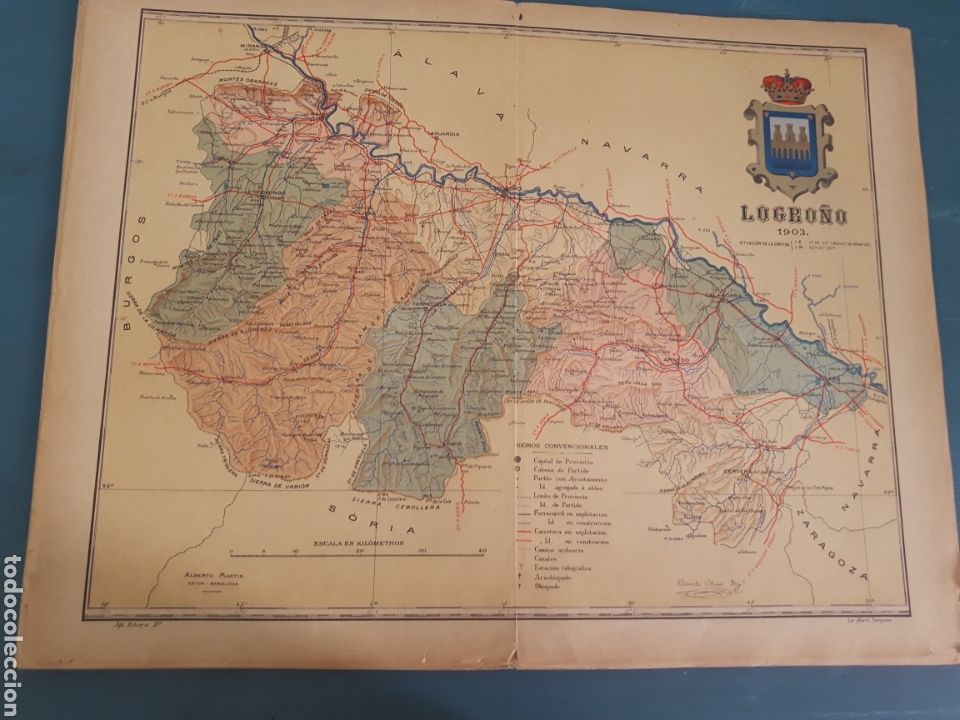 Mapas contempor&aacute;neos: Mapa de Logro&ntilde;o Benito Chias 1903 - Foto 1