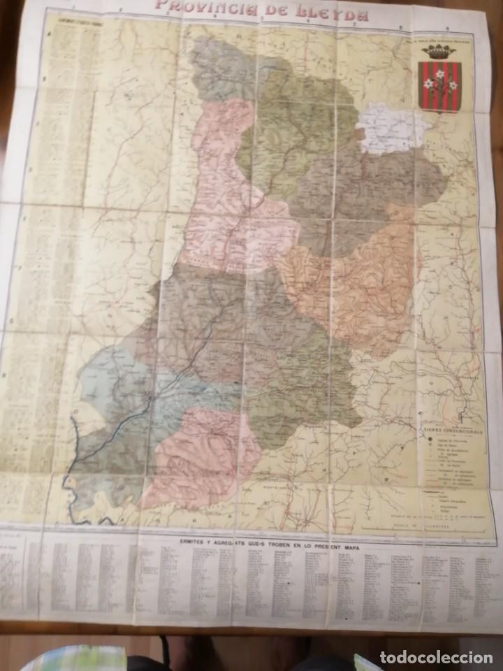 Mapas contempor&aacute;neos: Provincia de Lerida. Mapa sobre tela. Por Benet Chias y Carb&oacute;