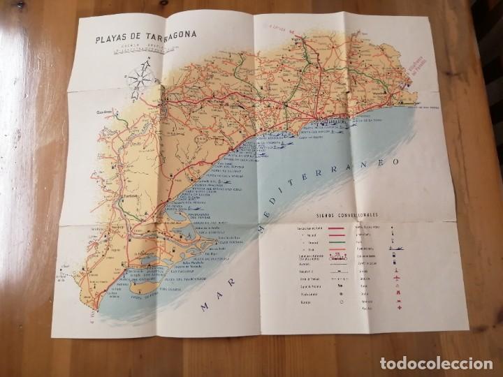 Mapas contempor&aacute;neos: Playas de la Provincia de Tarragona