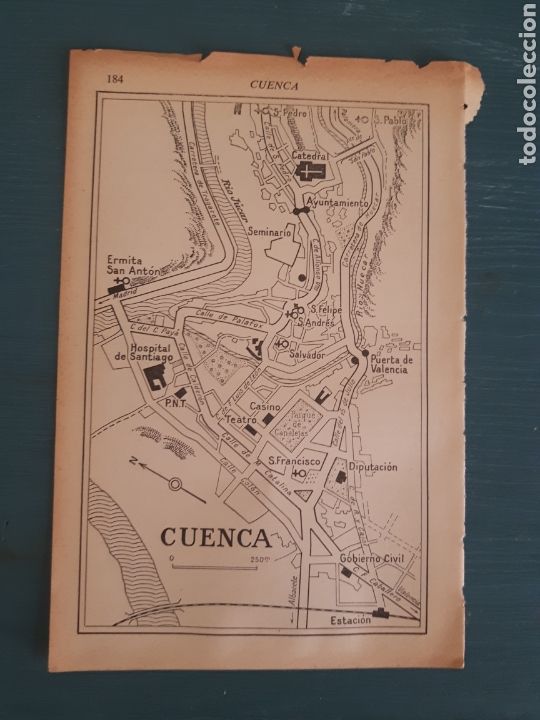 Mapas contempor&aacute;neos: Cuenca mapa/plano 1953 edicion inglesa - Foto 1