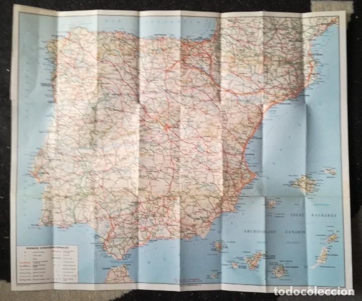 Mapas contempor&aacute;neos: Mapa de Espa&ntilde;a desplegable: 50x42 cm (Promocion escolar); a&ntilde;o 1976