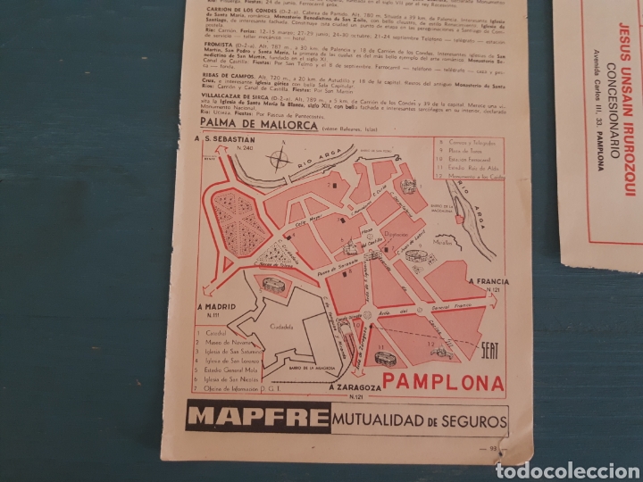 Mapas contempor&aacute;neos: Pamplona mapa/plano vintage - Foto 1