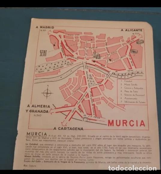 Mapas contempor&aacute;neos: Murcia mapa/plano vintage - Foto 1