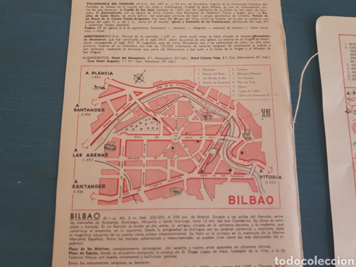 Mapas contempor&aacute;neos: Bilbao mapa/plano vintage - Foto 1