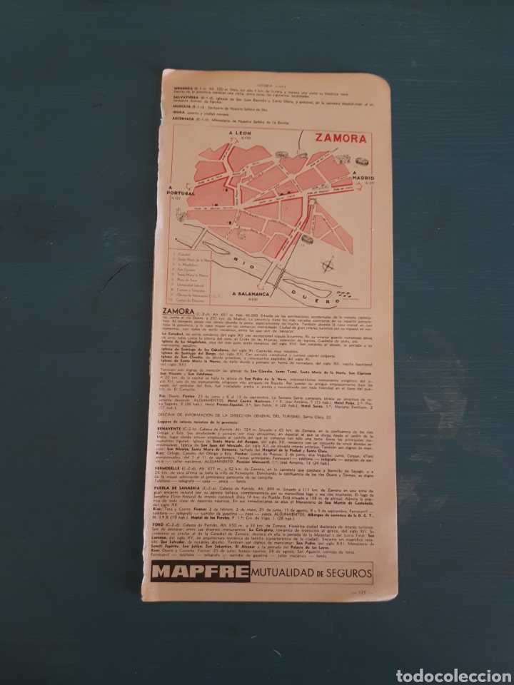 Mapas contempor&aacute;neos: Zamora plano/mapa vintage - Foto 2