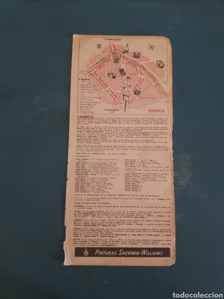Mapas contempor&aacute;neos: Valencia plano/mapa vintage - Foto 2