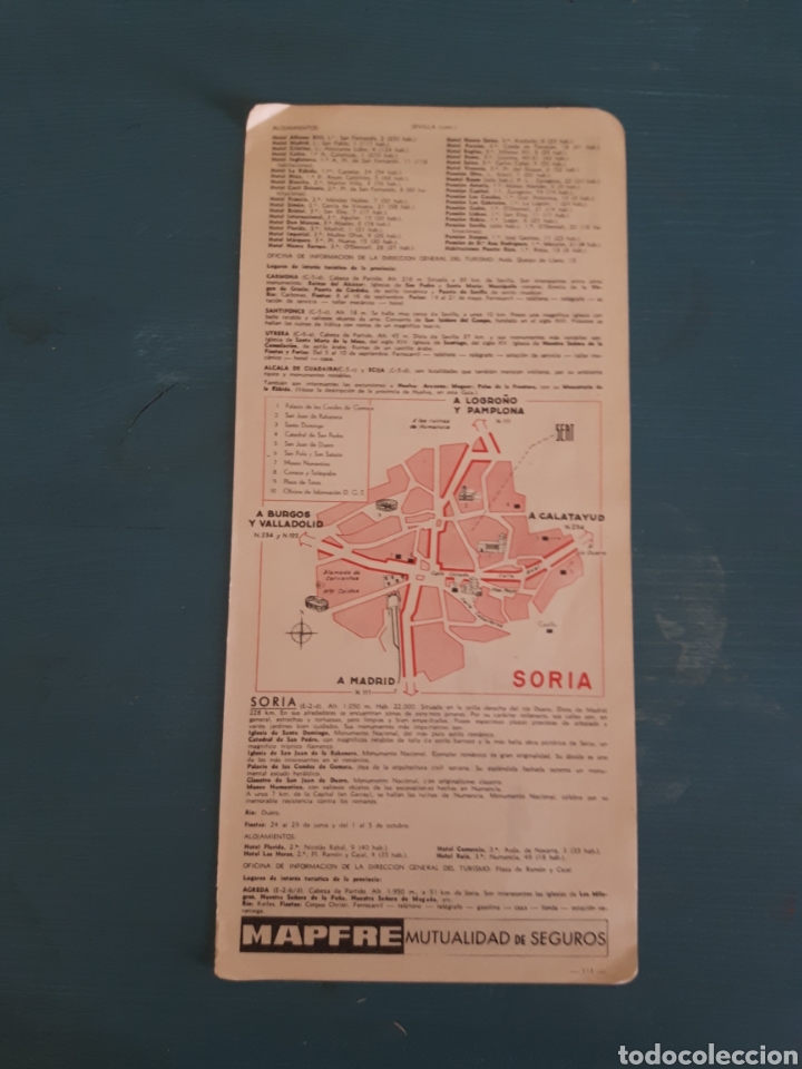 Mapas contempor&aacute;neos: Soria mapa/plano vintage - Foto 2
