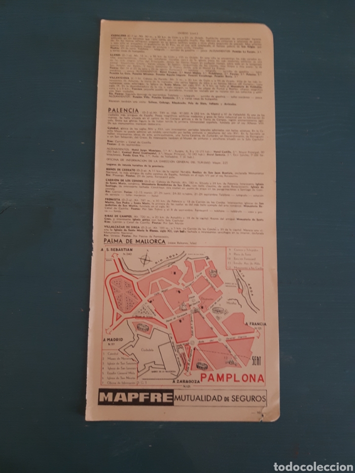 Mapas contempor&aacute;neos: Pamplona mapa/plano vintage - Foto 2
