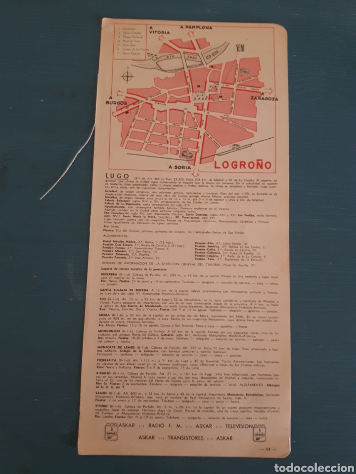 Mapas contempor&aacute;neos: Logro&ntilde;o mapa/plano vintage - Foto 1