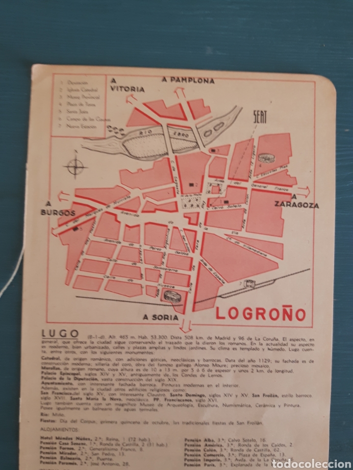 Mapas contempor&aacute;neos: Logro&ntilde;o mapa/plano vintage - Foto 2