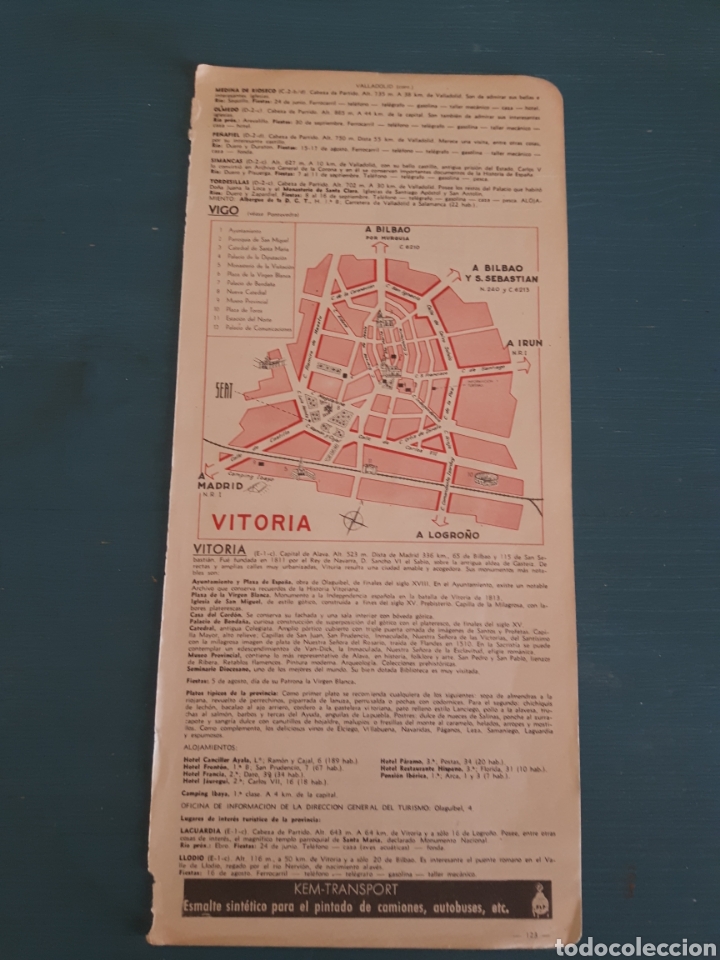Mapas contempor&aacute;neos: Vitoria mapa/plano vintage - Foto 1