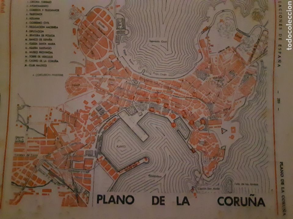 Mapas contempor&aacute;neos: Plano de La Coru&ntilde;a; de los 50s - Foto 2