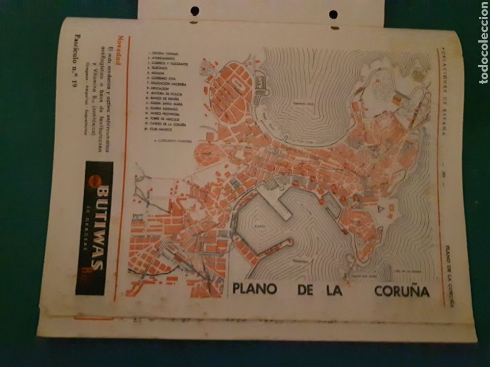 Mapas contempor&aacute;neos: Plano de La Coru&ntilde;a; de los 50s - Foto 1