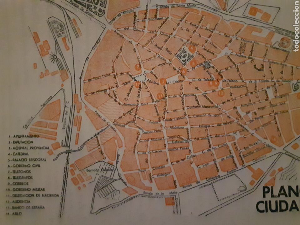 Mapas contempor&aacute;neos: Plano de Ciudad Real; de los 50s - Foto 2