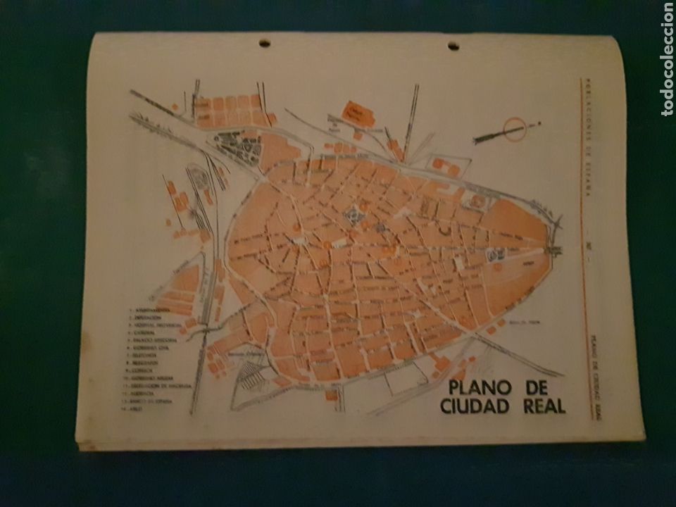 Mapas contempor&aacute;neos: Plano de Ciudad Real; de los 50s - Foto 1