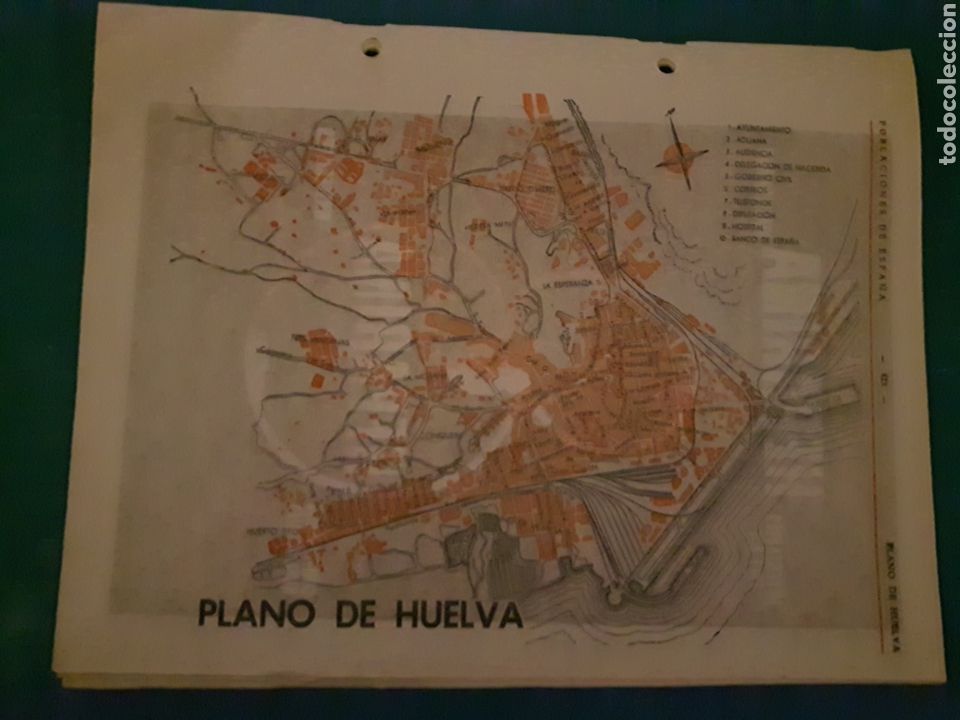 Mapas contempor&aacute;neos: Raro mapa Plano de Huelva; de los 50s - Foto 1
