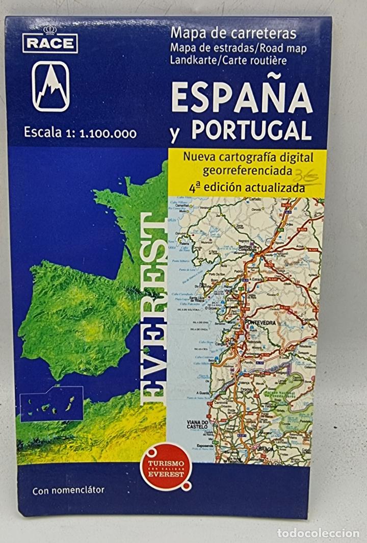 Mapa de carreteras de Espaa y Portugal. 1:1.100.000 by Cartografa Everest:  Good