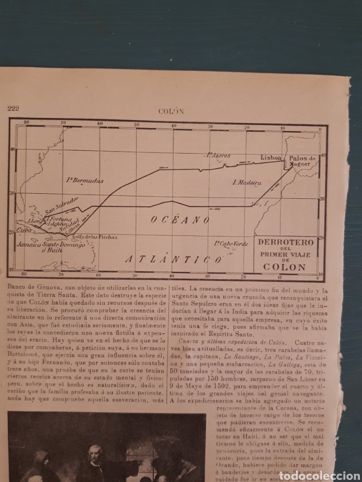 Mapas contempor&aacute;neos: Mapa primer viaje de Colon - Foto 2