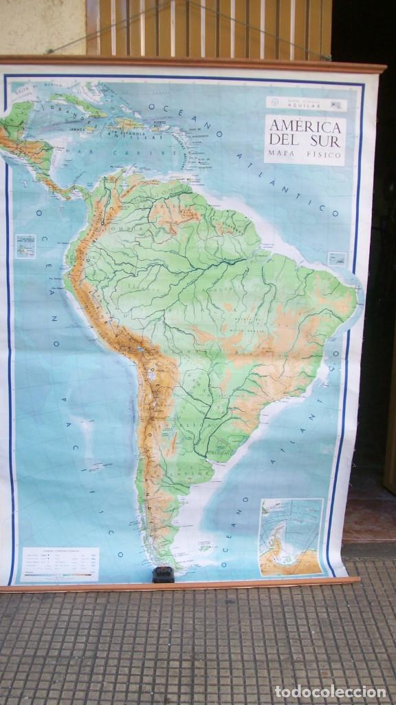 Contemporary maps: MAPA DE ESCUELA DE AMERICA DEL SUR FISICO-1967 SUPERGRANDE