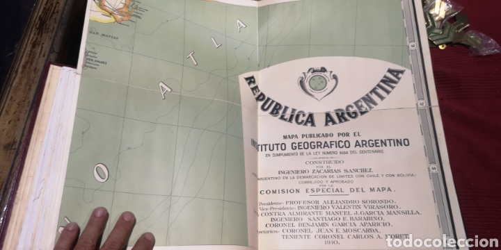 Mapas contemporáneos: Republica Argentina Mapa Publicado Por El Instituto Geografico Argentino Construido Por El Ingeniero - Foto 15 - 281769038