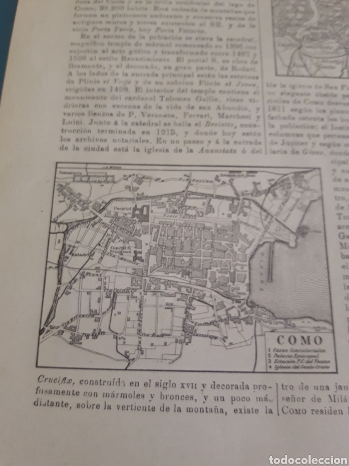 Mapas contempor&aacute;neos: Ciudad y Lago de Como, Italia - Foto 2