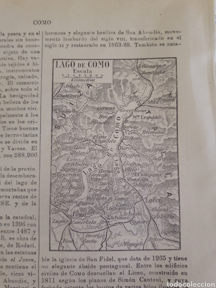 Mapas contempor&aacute;neos: Ciudad y Lago de Como, Italia - Foto 3