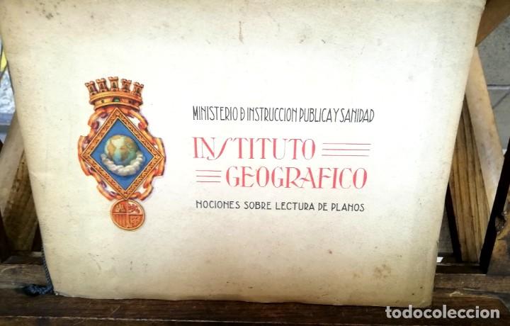 Mapas contempor&aacute;neos: NOCIONES SOBRE LECTURA DE PLANOS.ministerio de instruccion publica y sanidad.Ins. geografico