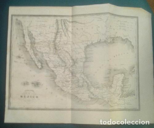 Mapas contempor&aacute;neos: grabado mapa estados unidos mexico california texas 1875