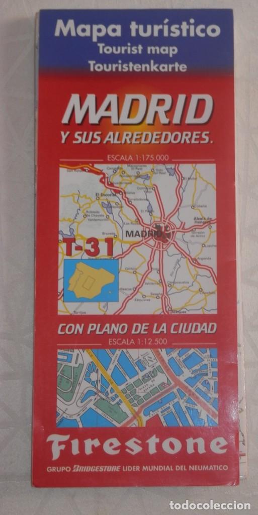Mapas contempor&aacute;neos: MAPA TURISTICO DE MADRID DE LA FIRESTONE - Foto 2