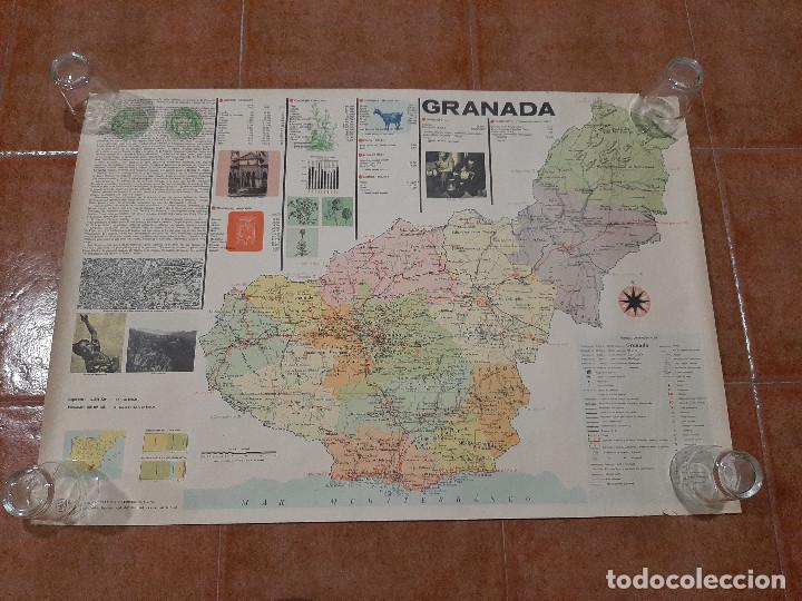 Mapas contempor&aacute;neos: MAPA, PLANO DE LA PROVINCIA DE GRANADA GANADERIA, PESCA, INDUSTRIA, MINERIA, PARTIDOS JUDICIALES ETC