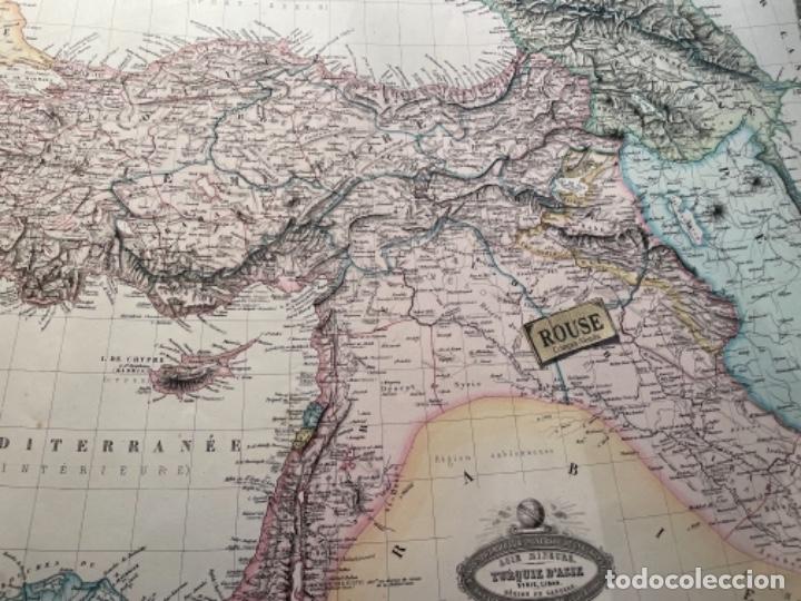 Contemporary maps: ASIE MINEURE - TURQUIE D'ASIE SYRIE LIBAN REGION DU CAUCASE - MAPA 1860 ATLAS SPHEROIDAL & UNIVERSEL