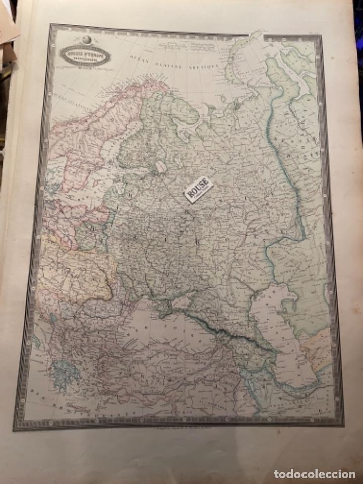 Contemporary maps: RUSSIE D'EUROPE ET TRANSCAUCASIE - MAPA 1860 ATLAS SPHEROIDAL & UNIVERSEL