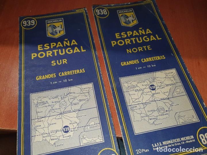 Contemporary maps: Michelin, mapas desplegables de espa&ntilde;a y portugal, norte y sur, 8&deg; alargado