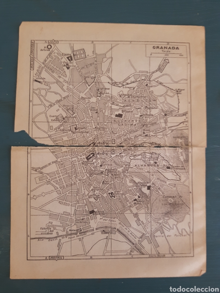Mapas contempor&aacute;neos: Mapa/plano vintage de Granada - Foto 1